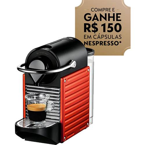 Máquina de Café Nespresso Pixie Eletric Vermelho 19 Bar