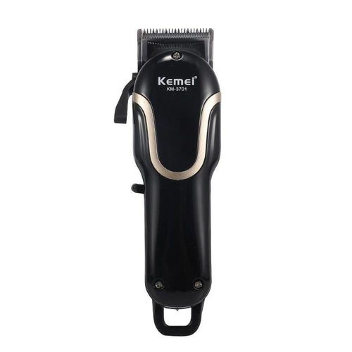 Maquina de Cortar Cabelo S/ Fio Hair Cliper Turbo Profissional Kemei KM-3701