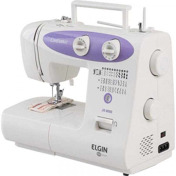 Máquina de Costura Elgin Confiance JX-6000 Branco 127V