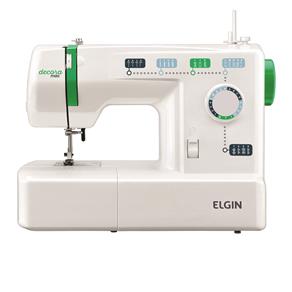 Máquina de Costura Elgin JX-2011 Decora Mais - Branca / Verde - 220V