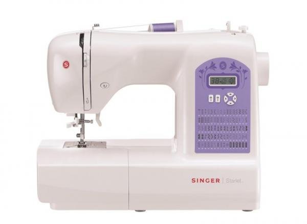 Máquina de Costura Singer Starlet 6680 - 74 Pontos - Branca/Roxa