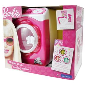 Máquina de Lavar Roupa Bang Toys Barbie 819 - Rosa