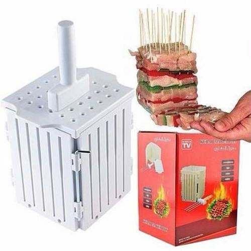 Maquina de Preparar Espetinhos de Churrasco Cortador de Carne e Kafta 36 Espetinhos para Festas