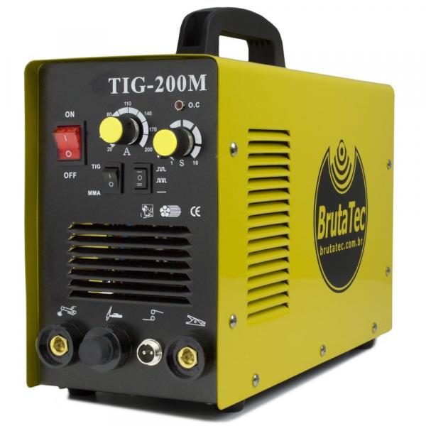 Máquina de Solda Inversora MMA + TIG-200M (220V) BRUTATEC