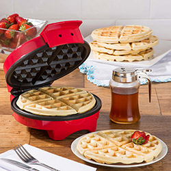 Máquina de Waffle Fun Kitchen - Vermelho