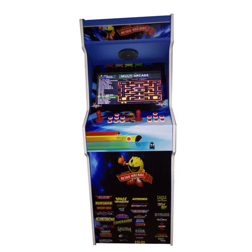 Máquina Multijogos Retrô 22 Polegadas Fliperama Video Game Adesivada 1299 Jogos com Ficheiro e 200 Fichas