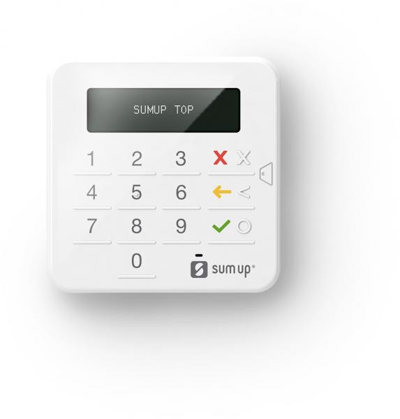 Máquina de Cartão Top Bluetooth Crédito e Débito com Capinha Azul - Sumup
