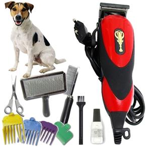 Máquina Tosa para Cães e Gatos com Kit Pentes e Tesoura Pet WMTDS2055 - 110V