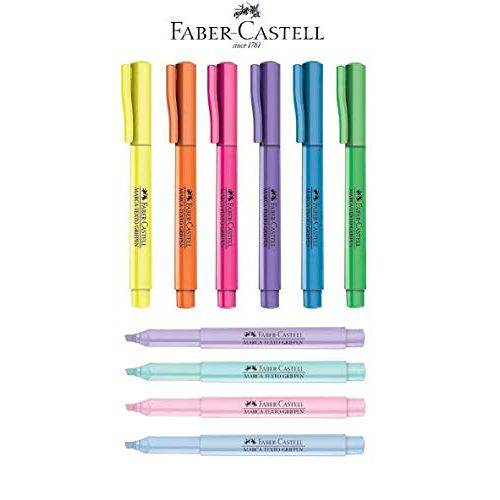 Marca Texto Faber Castell Neon + Pastel 10 Unidades - Oferta!!!
