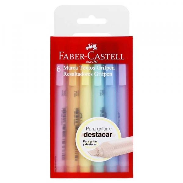 Marca Texto Grifpen 6 Cores Faber Castell