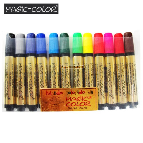 Marcador Magic-Color Série Ouro 12 Cores Sortidas 641-O