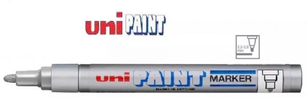 Marcador Permanente Uni Paint Marker Px-20 Prata - Uni-ball