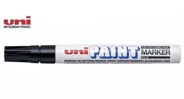Marcador Permanente Uni Paint Marker Px-20 Preto - Uni-ball