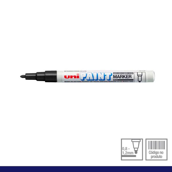 Marcador Permanente Uni Paint Marker PX21 Preto