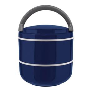 Marmita Dupla Azul para Microondas Lunch Box Euro