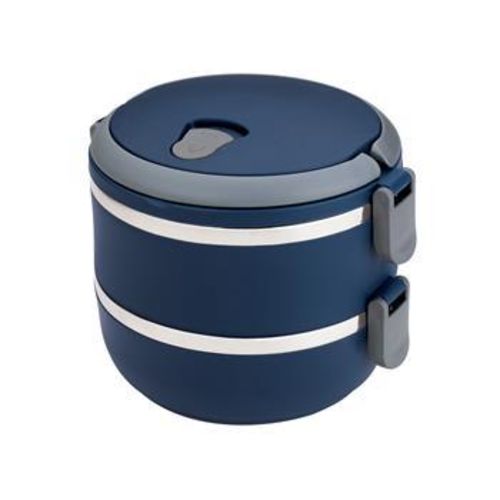 Marmita Euro Home Lunch Box em Plástico e Aço Inox - Azul