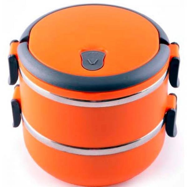 Marmita Lancheira Térmica Lunch Box Hermético 2 Compartimentos - Emi