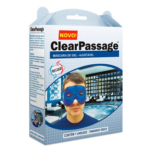 Máscara de Gel ClearPassage com Abertura para os Olhos Ajustável com 1 Unidade