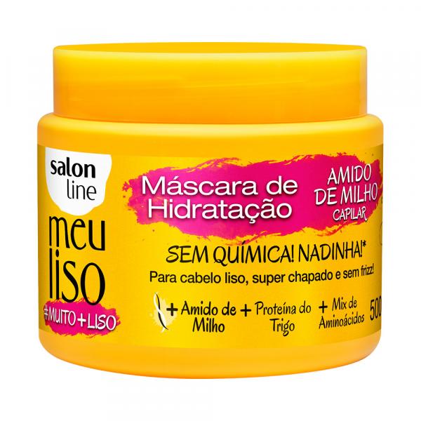 Máscara de Hidratação Meu Liso Muito+Liso Amido de Milho 500g - Salon Line