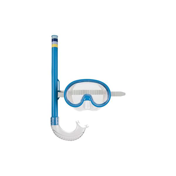 Máscara de Mergulho e Snorkel Infantil - Azul - Mor