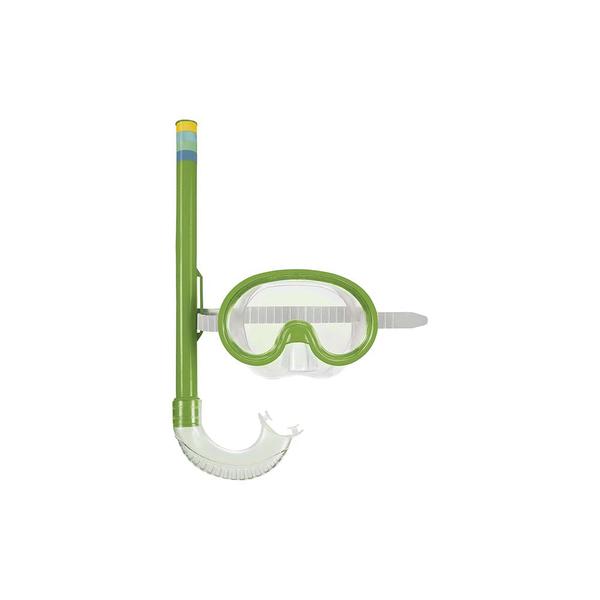 Máscara de Mergulho e Snorkel Infantil - Verde - Mor