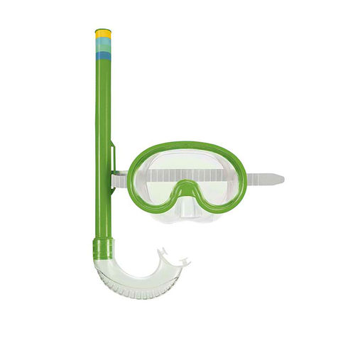 Mascara de Mergulho e Snorkel Verde Infantil Mor