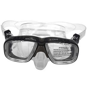 Máscara de Mergulho X-Dive Plástico ABS Lente de Vidro NTK - Preto - Selecione=Preto