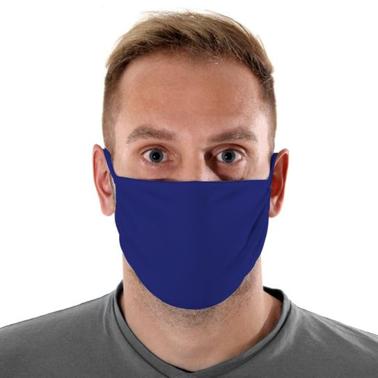 Máscara de Tecido com 4 Camadas Lavável Adulto - Azul Escuro - Mask4all