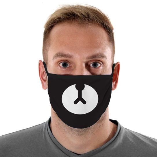 Máscara de Tecido com 4 Camadas Lavável Adulto - Black Dog - Mask4all