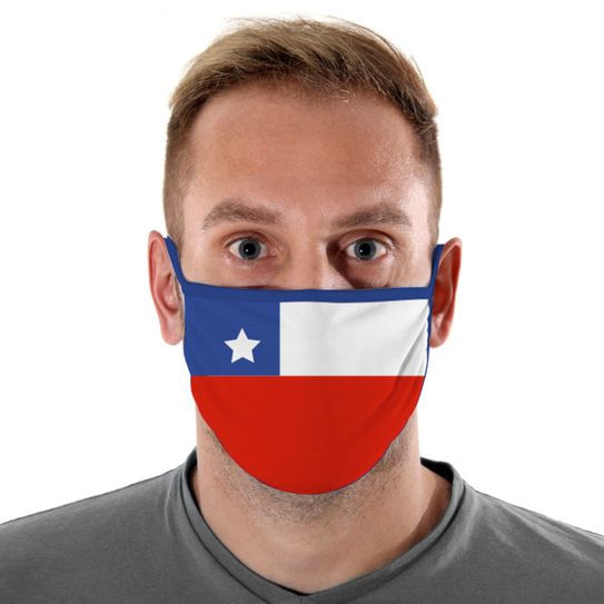 Máscara de Tecido com 4 Camadas Lavável Adulto - Chile - Mask4all