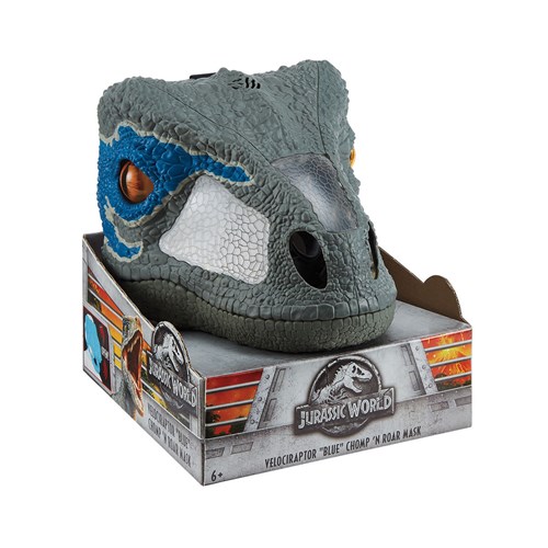 Máscara Eletrônica Velociraptor Blue Jurassic World Mattel Fmb74