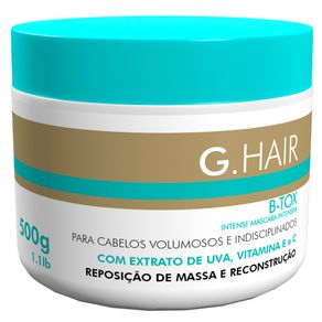 Máscara G.Hair B-Tox Reposição de Massa de Reconstrução 500g