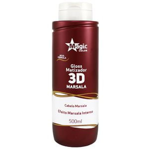 Máscara Gloss Matizador 3D Marsala 500ml Magic Color