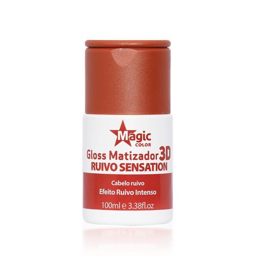 Máscara Gloss Matizador 3d Ruivo Sensation 100ml Magic Color