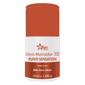 Máscara Gloss Matizador 3D Ruivo Sensation 100ml Magic Color