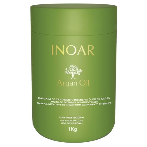 Máscara Hidratante Inoar Argan Oil Resistência e Força para Cabelos Danificados 1kg