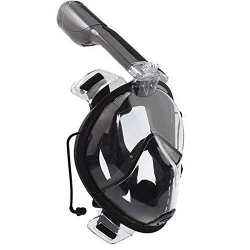 Mascara Mergulho Snorkel com Suporte para Gopro Câmera de Ação (SM - Preta)