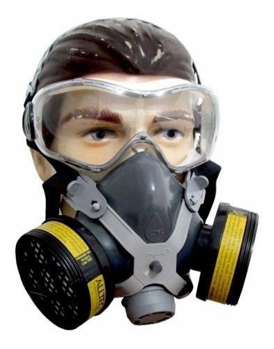 Mascara Respirador Respiratória Facial Químicos Gases Ácidos - Alltec