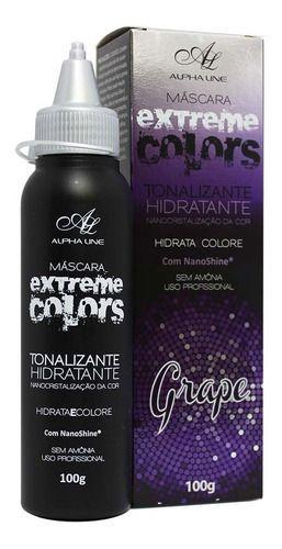 Máscara Tonalizante Extreme Colors Grape 100g - Alpha Line