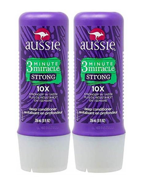 2 Máscaras Aussie 3 Minute Miracle Strong 236ml