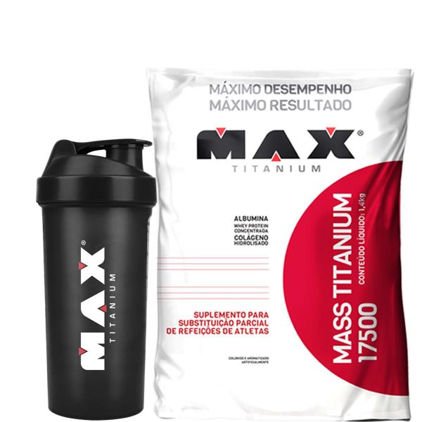 Mass 17500 - 1,4kg - Max Titanium - Baunilha + Coque