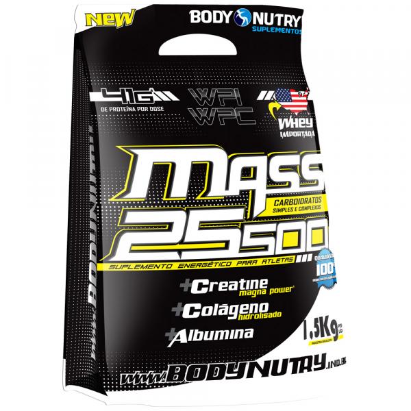 Mass 25500 + Creatine Magna Power - Refil - 1,5 Kg - Body Nutry - Baunilha