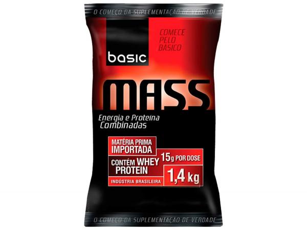 Tudo sobre 'Mass - Energia e Proteínas Combinadas 1,4Kg - Basic Nutrition - Mix de Frutas'