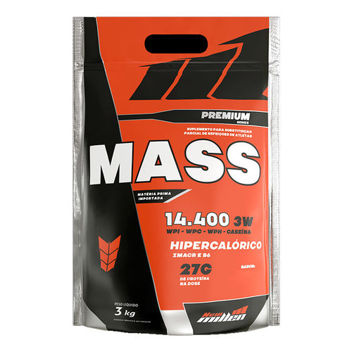 Mass Premium 14400 Refil - 3kg - New Millen - Sabor Morango