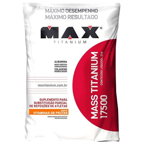Mass Titanium 17500 3000G Refil - Max Titanium - Vitaminas de Frutas