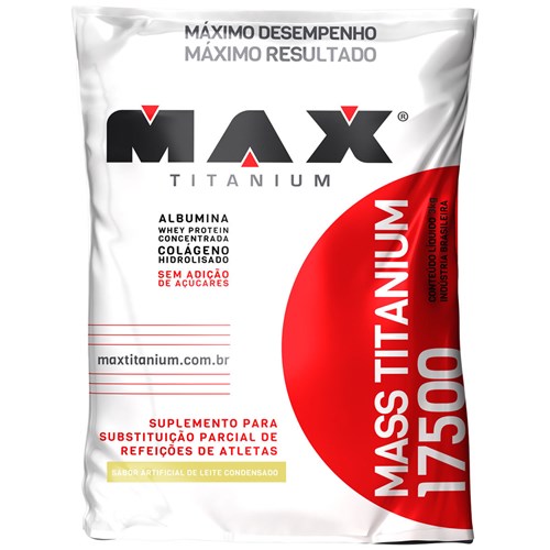Mass Titanium 17500 3Kg Leite Condensado - Max Titanium