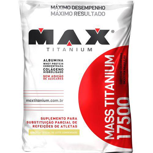 Mass Titanium 17500 Refil - Max Titanium - 1,4kg - Leite Condensado