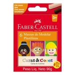 Massa De Modelar C/6 Cores Caras & Cores Faber-castell 22.0306cc