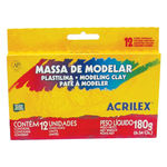 Massa De Modelar Estojo Com 12 Unidades 180 Gr Acrilex