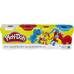 Massa de Modelar Play-Doh com 4 Potes B5517/B6508 - Hasbro